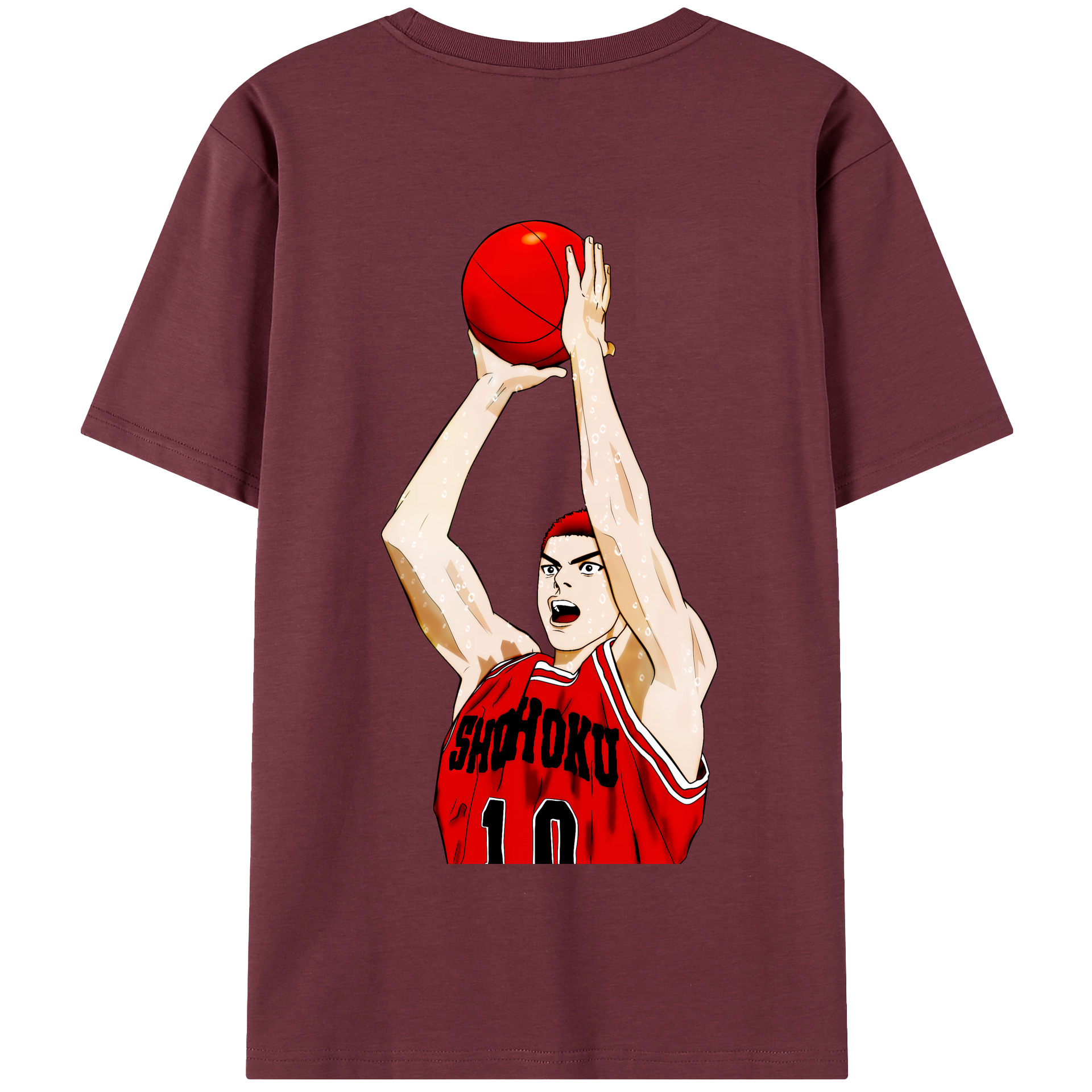 SLAM DUNK／スラムダンク 綿100％半袖Tシャツ（背面プリント）